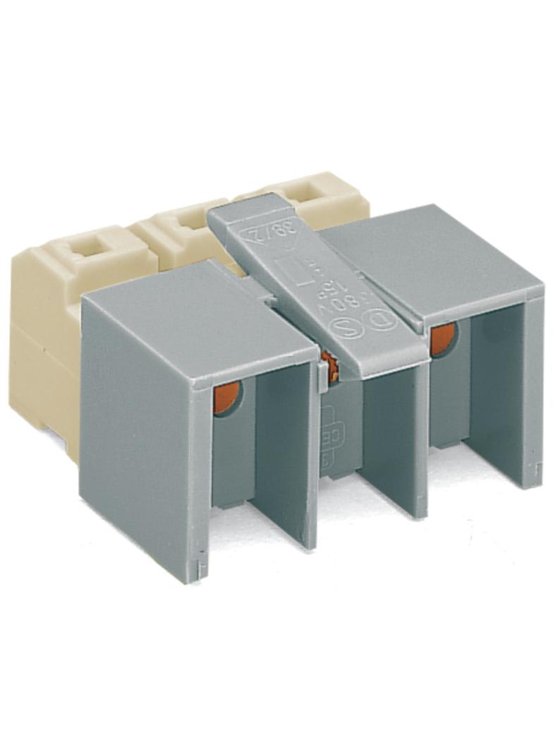 gniazdo wtykowe 2,5 mm2 3-torowe białe/szare