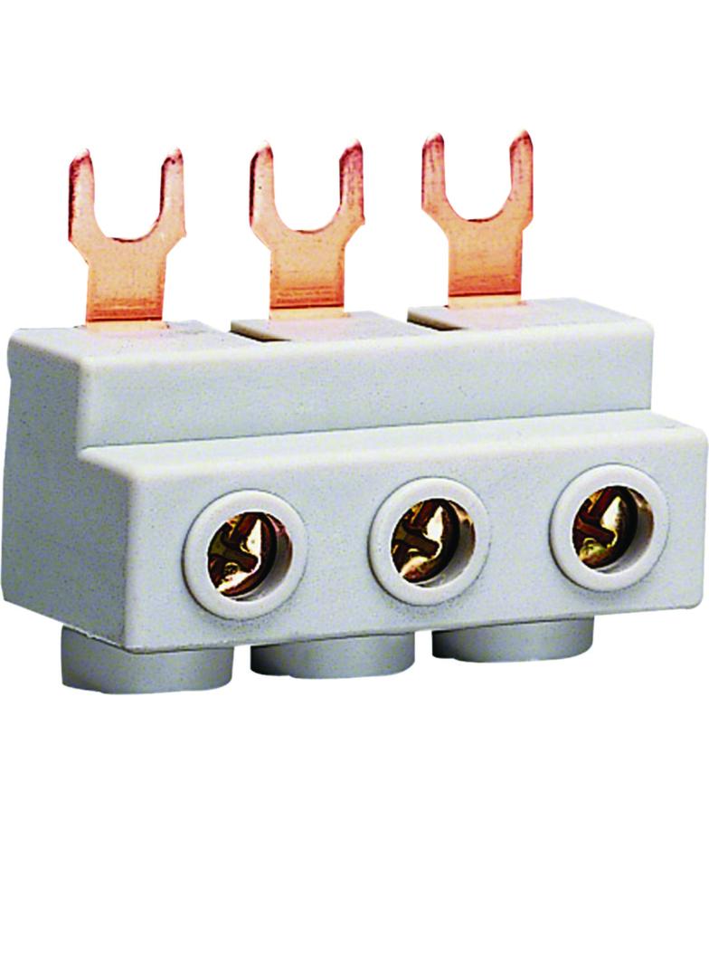 Zacisk przyłączeniowy 3-biegunowy 10mm2 do wyłączników silnikowych zasilanie szyn 3x25mm2 POLO KF30M