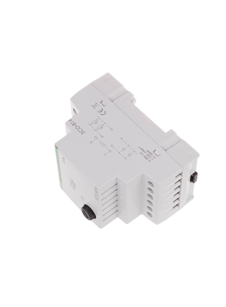Ściemniacz oświetlenia montaż na szynie DIN zasilanie 230V AC 1000W SCO-814 F&F
