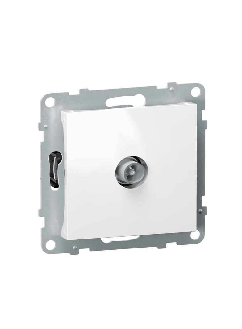 SUNO - Gniazdo TV - końcowe - 1.5 dB, Biały, Legrand
