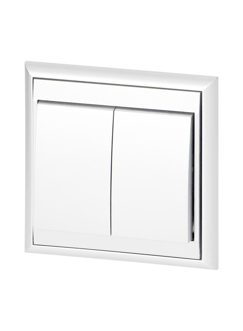 Łącznik podtynkowy świecznikowy Luna, 10A, 250V, WP-2L, biały OR-OE-7601/W ORNO