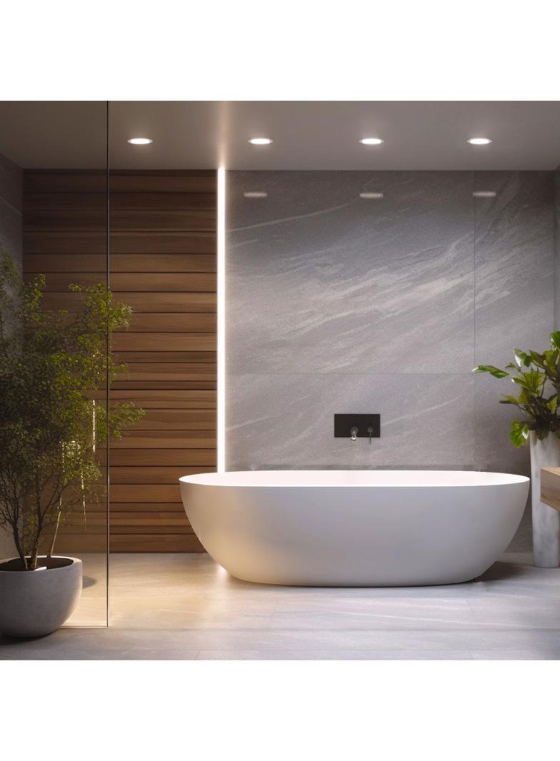 DURE 3 MAX DOWNLIGHT 28W NW 230V 110st IP44 IK06 Fi230x30 BIAŁY okrągły 5 lat gwarancji