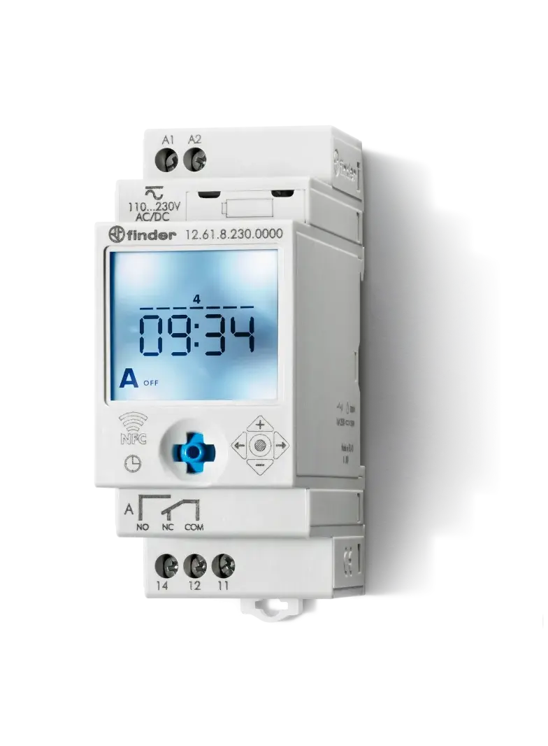 Zegar sterujący 1 P; 16A; 12…24V AC/DC; NFC; tygodniowy