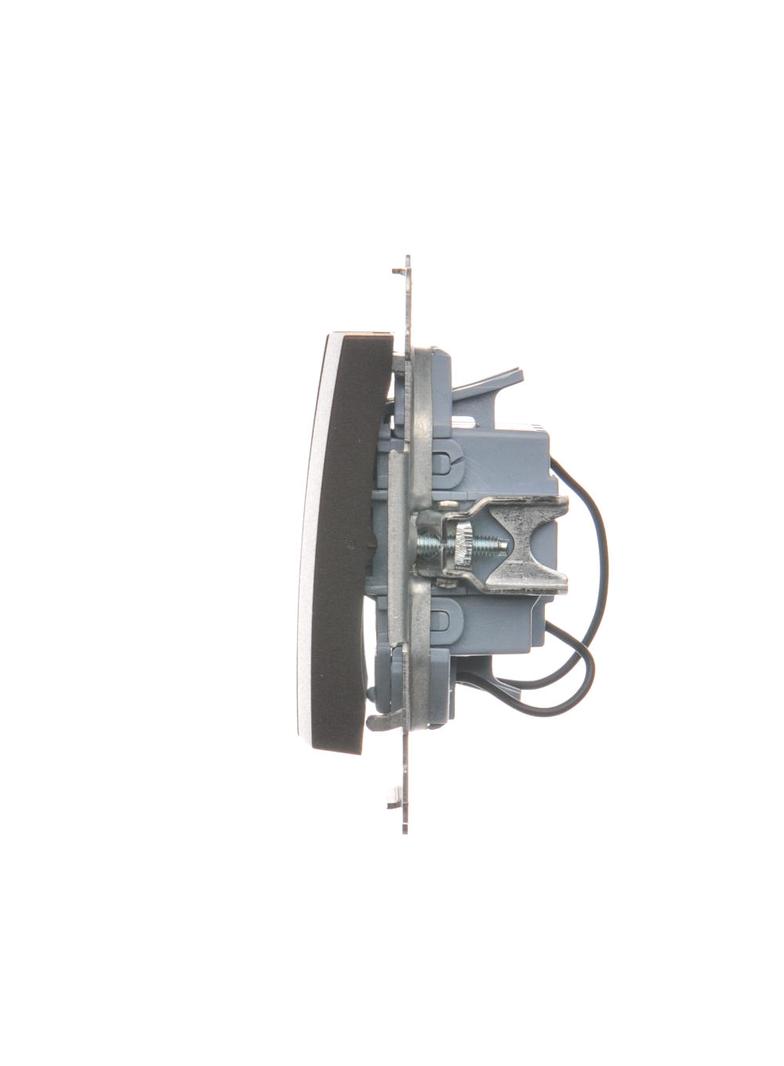 Simon 54 Łącznik potrójny z podświetleniem LED 10A 250V szybkozłączka brąz mat DW31L.01/46 KONTAKT