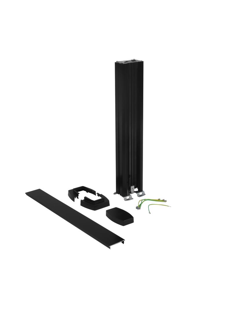 Minikolumna uniwersalna 1-komorowa 0,68m, czarna, Legrand