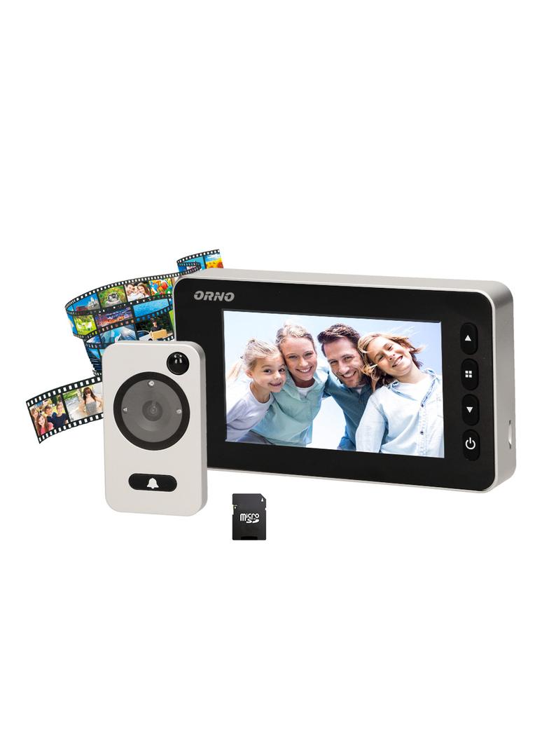 Elektroniczny wizjer do drzwi 4,7 z funkcją nagrywania na kartę Micro SD czujnikiem ruchu i menu w 9