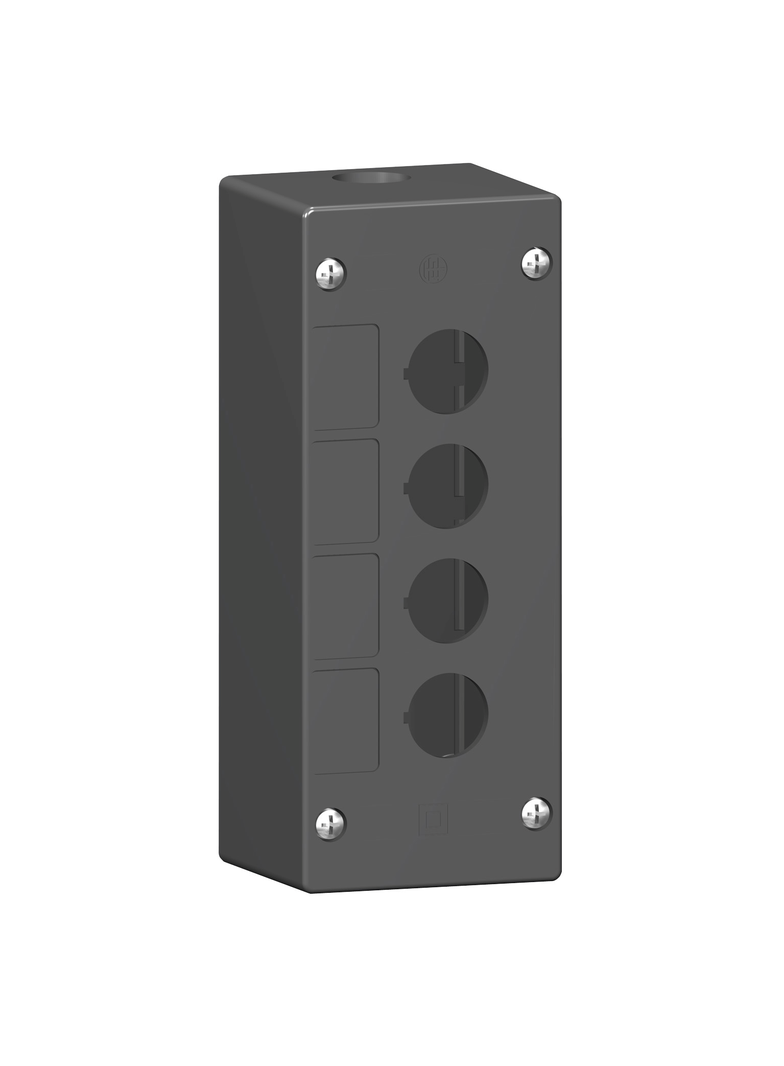 Harmony XALG Pusta kaseta sterująca 4 otwory O22 czarna plastikowa