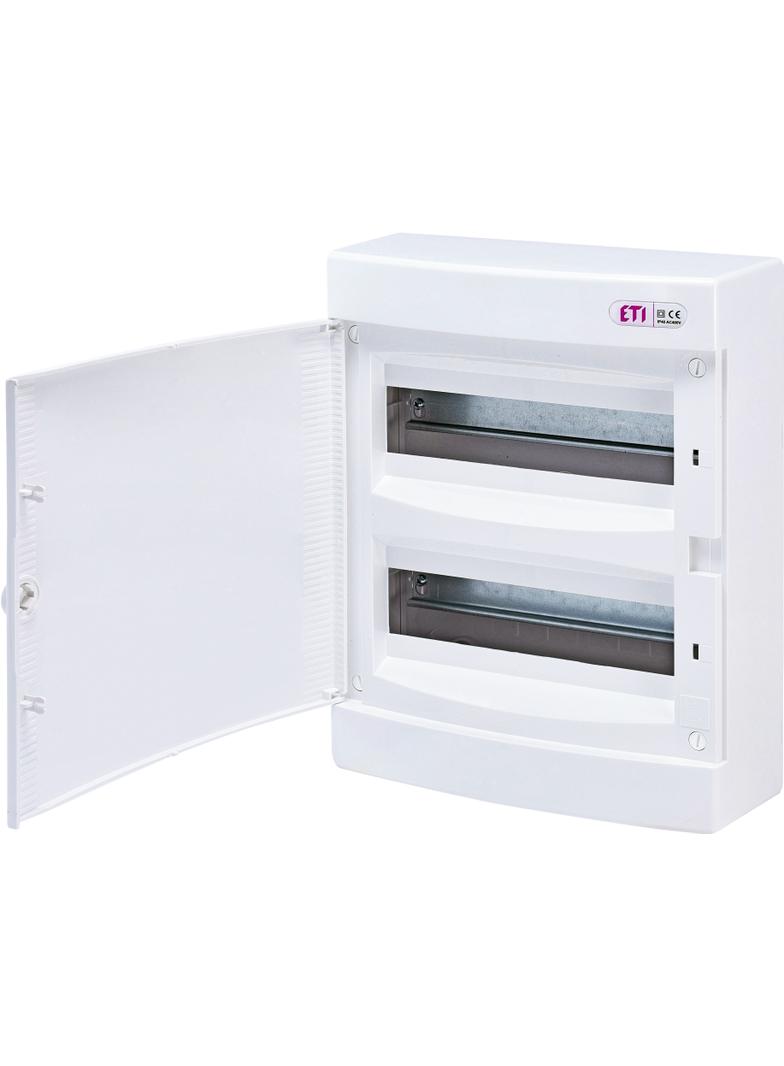 Rozdzielnica natynkowa 2x12 drzwi białe ECT24PO-s 001101072 ETI
