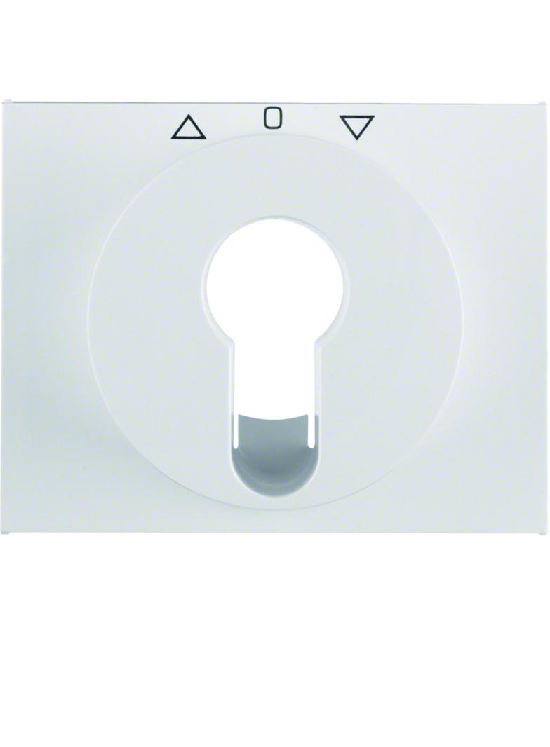 BERKER K.1 Płytka czołowa do łącznika żaluzjowego obrot. na klucz biały 15047109 HAGER