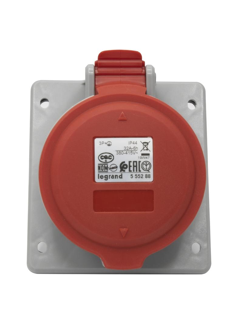 P17 TEMPRA PRO GNIAZDO TABLICOWE 32A 3P+Z 400V IP44, Legrand