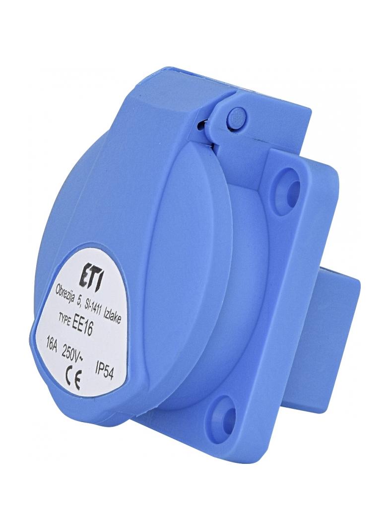 Gniazdo tablicowe 250V/16A IP54 EE 16 004482123 ETI