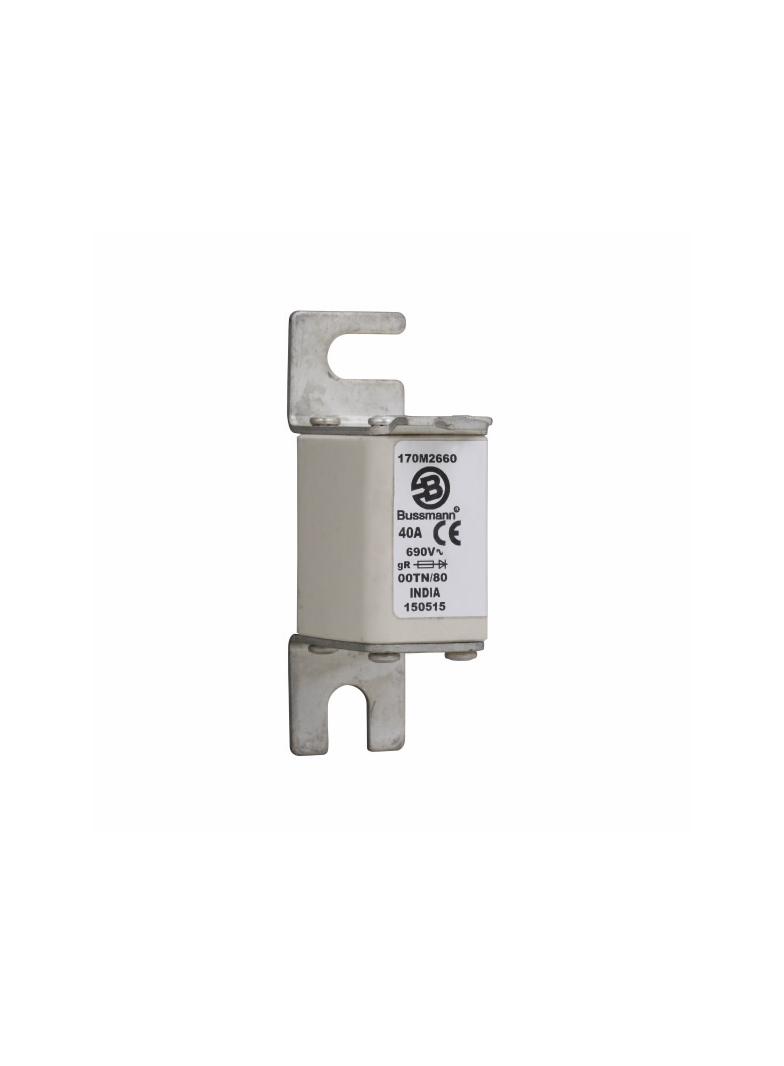 40A 690V gR 00TN/80 TYPE T IND. FUSE Wkładka szybka 40A AC 690V DIN 00 30x67x100 mm gR D 170M2660 EA