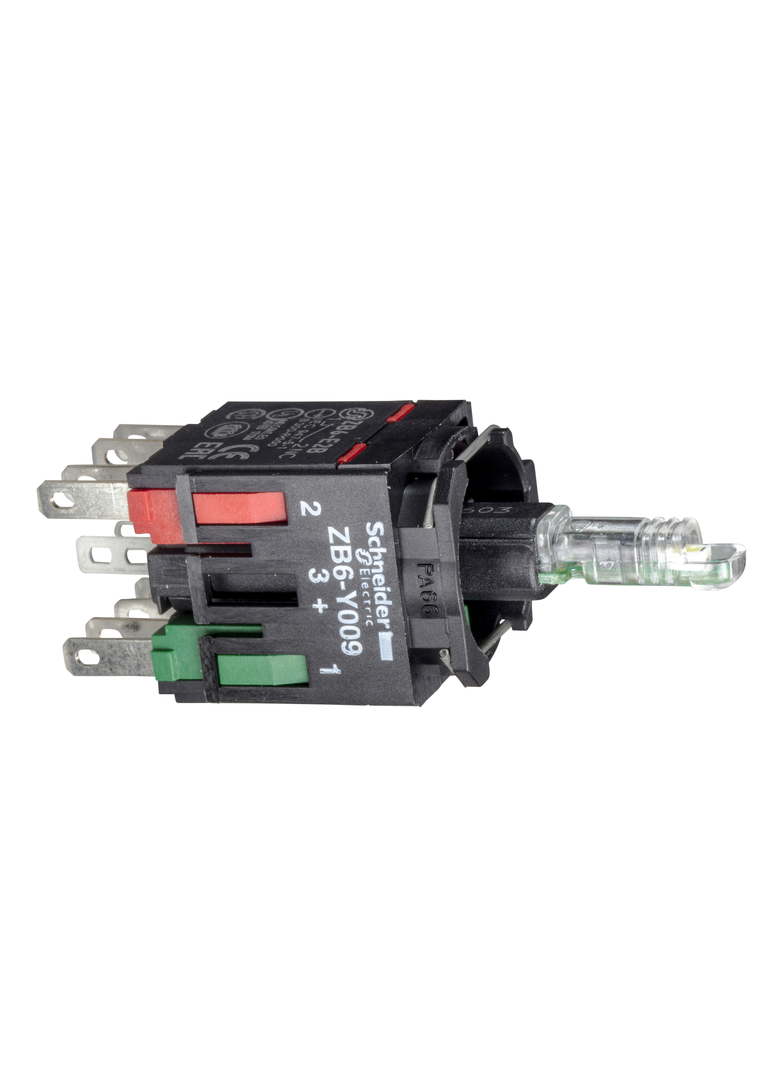 Harmony XB6 Korpus do przycisku podświetlanego 1R LED 12/24V ZB6ZB65B Schneider