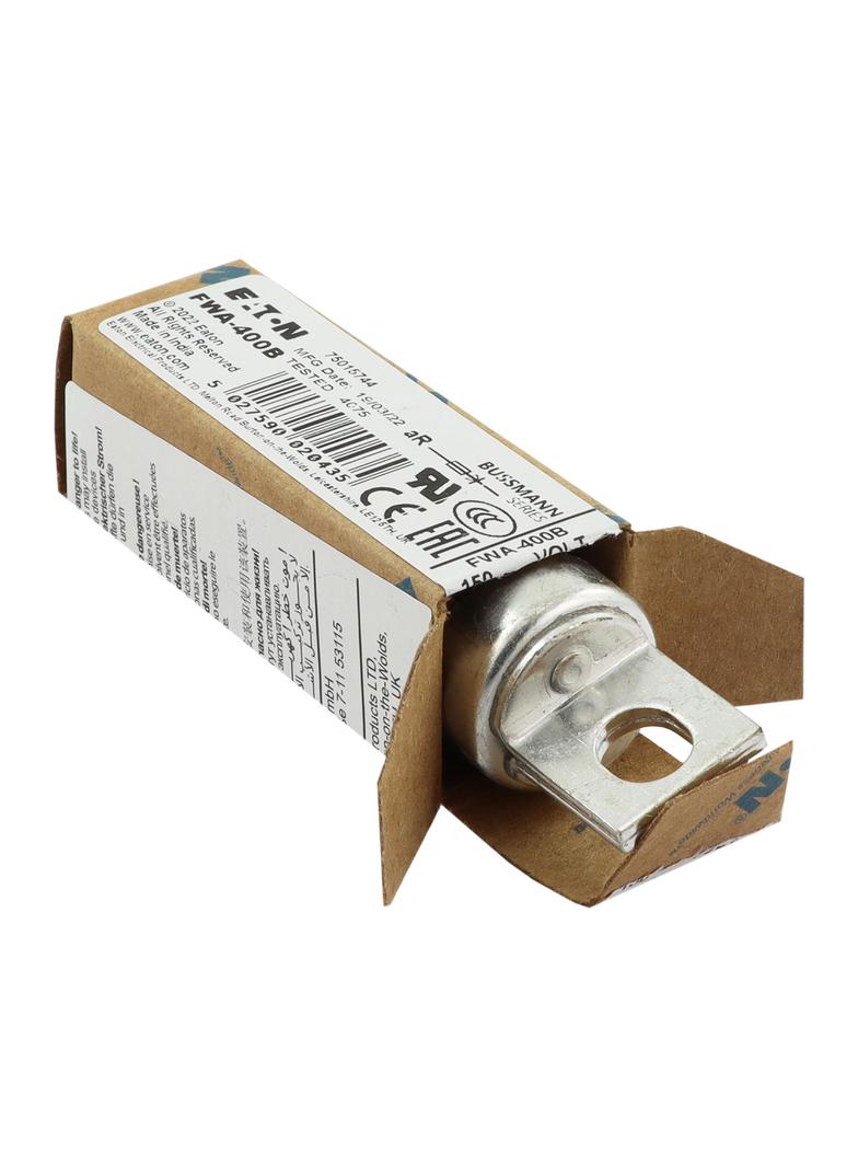 400A 150V AC SEMI-COND FUSE Wkładka szybka 400A AC 150V DC 150V 25x68 mm UL FWA-400B EATON