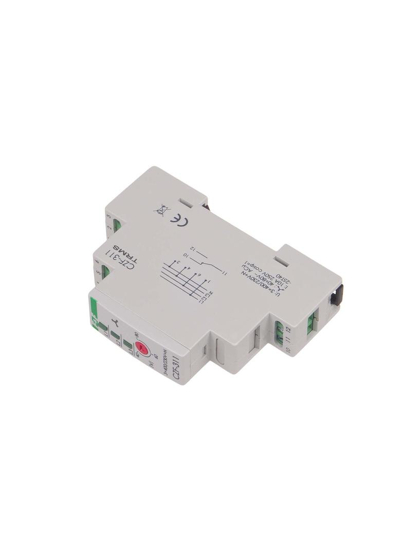 mikroprocesorowy czujnik zaniku i asymetrii faz z regulowanym progiem asymetrii napięcia, montaż na