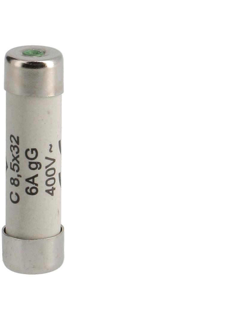 Wkładka bezpiecznikowa cylindryczna C8,5x32mm gG 6A 400VAC L8532C06 HAGER