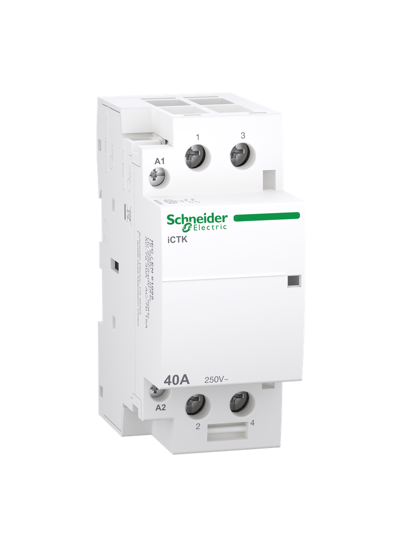 Stycznik modułowy, Acti9 iCTK50-40-20-230 40A 2NO 50Hz 220/240 VAC, bez możliwości rozbudowy o styki
