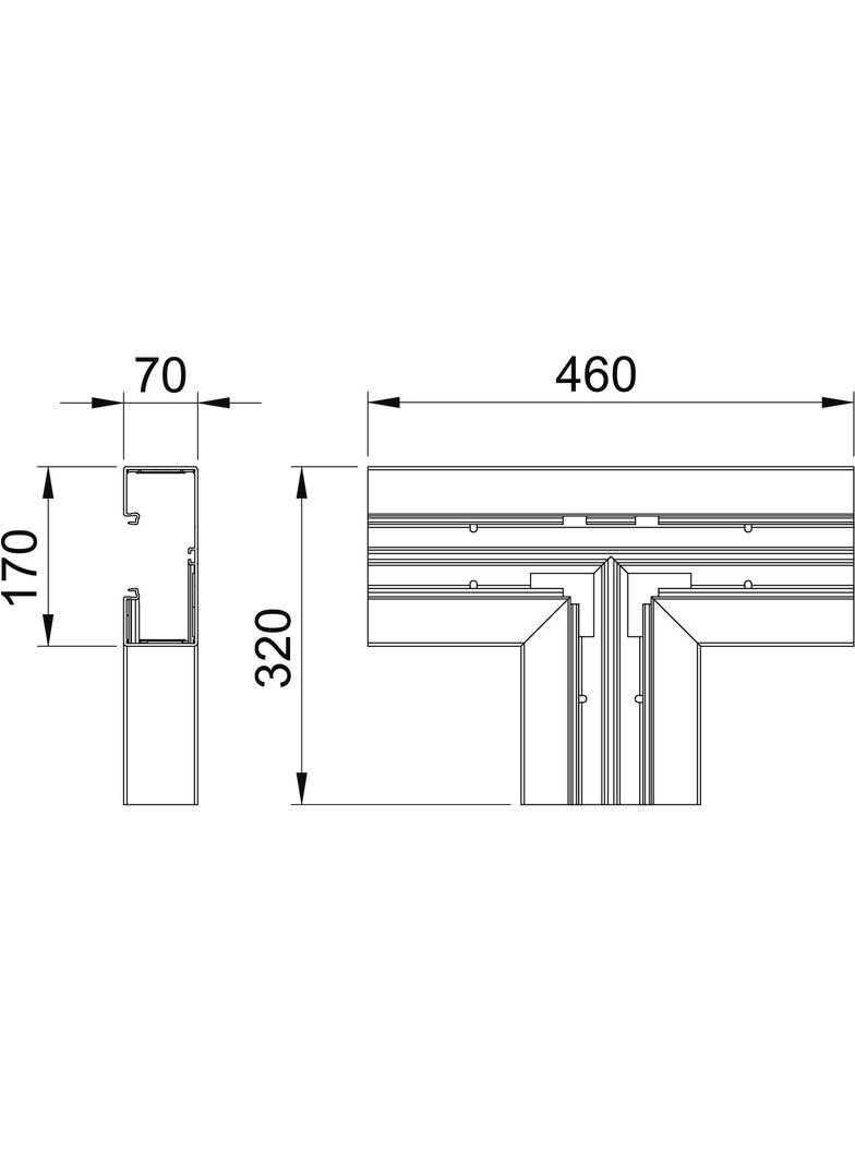 GK-T70170RW, Trójnik GK - T70170 Cz.b.