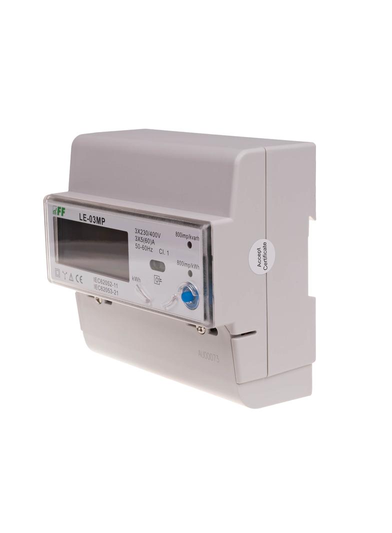 Licznik energii elektrycznej MODBUS RS-485 -trójfazowy LE-03MP F&F