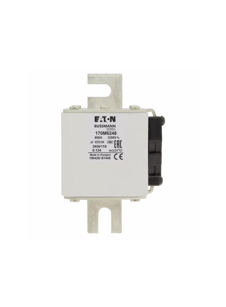 FUSE 800A 1250V 3KN/110 AR Wkładka szybka 800A AC 1250V rozmiar 3 76x92x139 mm aR DIN IEC 170M6246 E