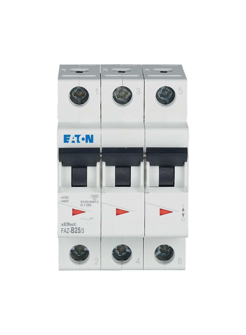 FAZ-B25/3 Wyłącznik nadprądowy 15kA B25A 3P 278849 EATON