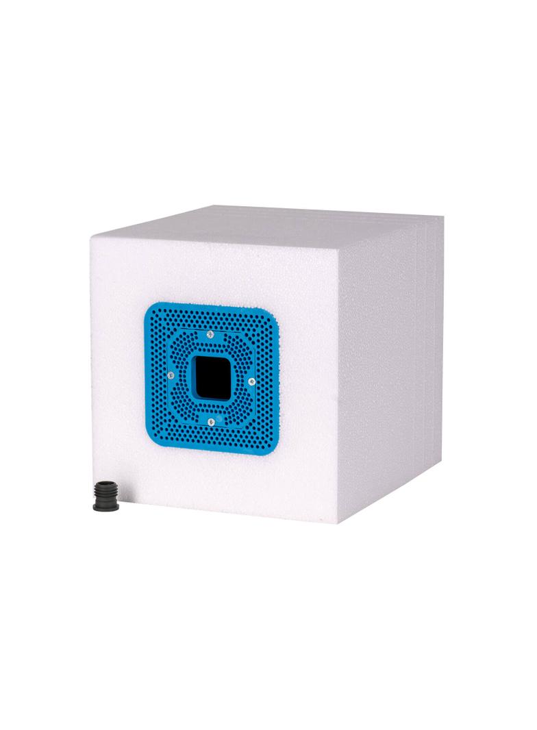 EPS20 ,  Puszka elektroins. z płytą montażową do styropianu (O60mm lub 18kg), niebieski