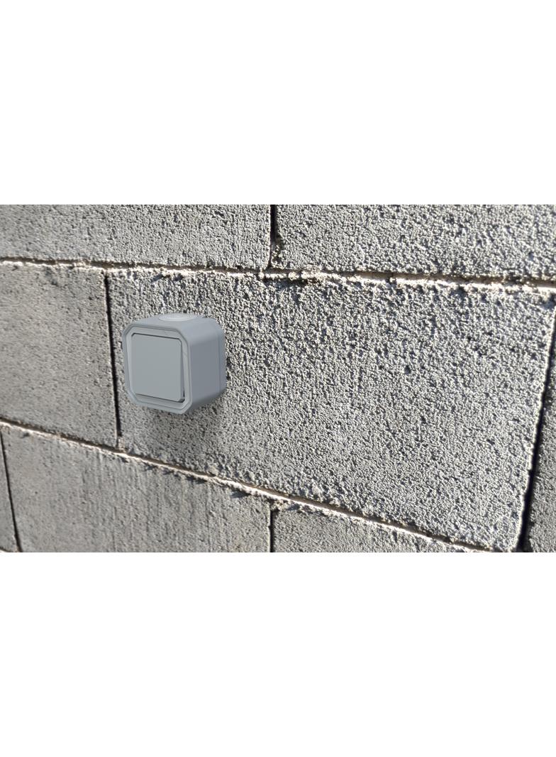 NOWE PLEXO - PRZYCISK PRZEŁĄCZNY NO/NC MECHANIZM 10 A - 250 V~ SZARY