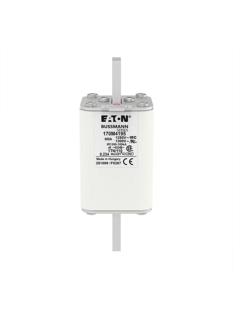 FUSE 500A 1250V 1TN/110 AR CU Wkładka szybka 500A AC 1250V rozmiar 1 53x66x138 mm aR DIN I 170M4195