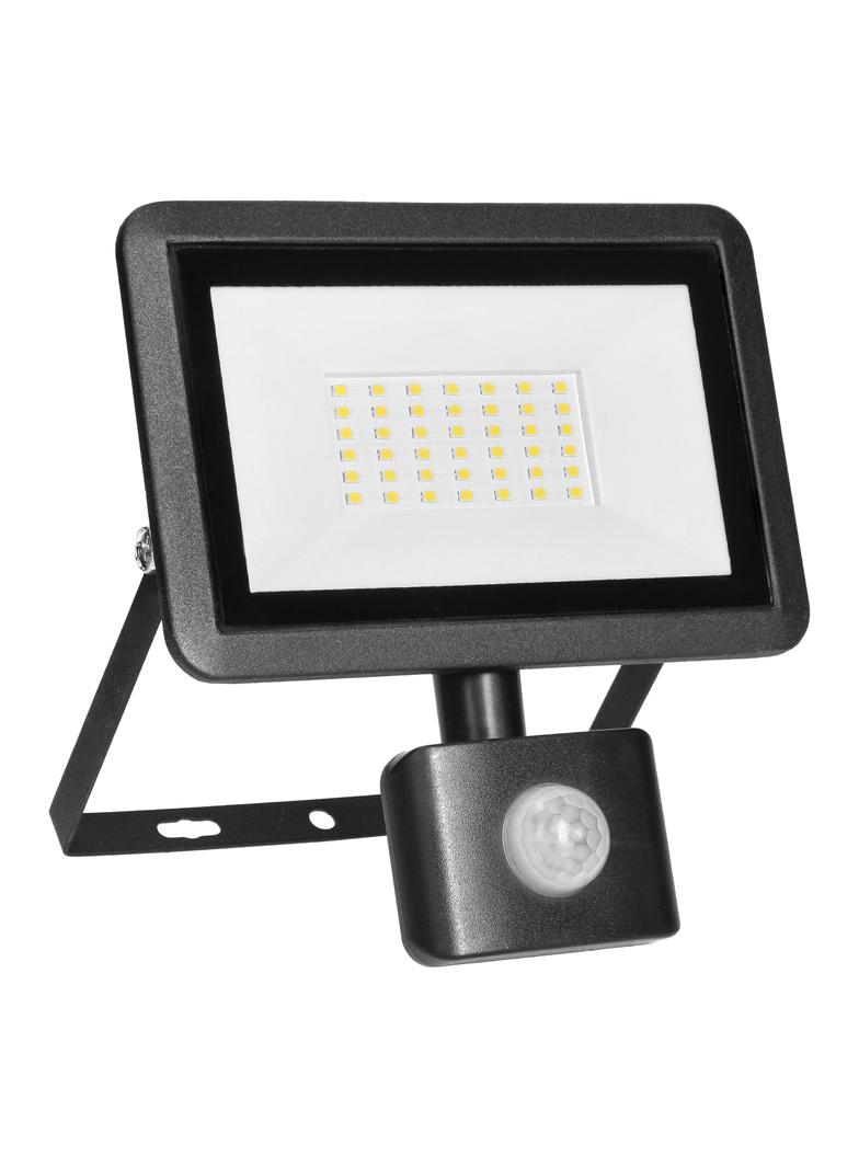 FARO S LED 30W naświetlacz z PIR 2400lm IP44 4000K aluminium + szkło AD-NL-6254BLR4 ORNO