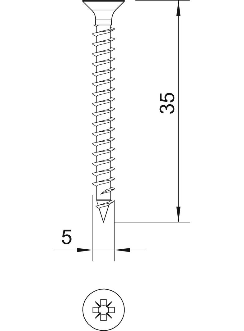 ŚRUBY SPRINT Z ŁB.WPUSZ.5X35