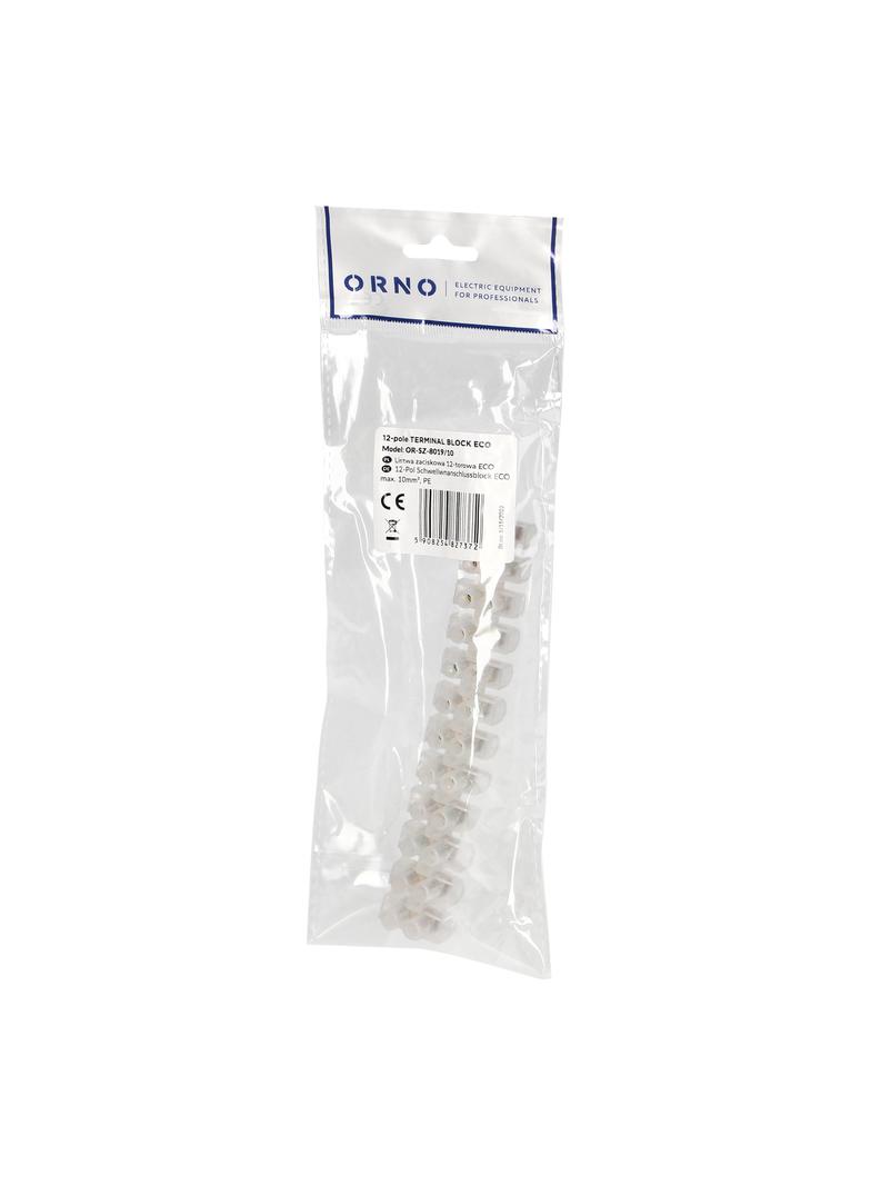 Listwa zaciskowa 12-torowa ECO max.10mm2,PE OR-SZ-8019/10 ORNO