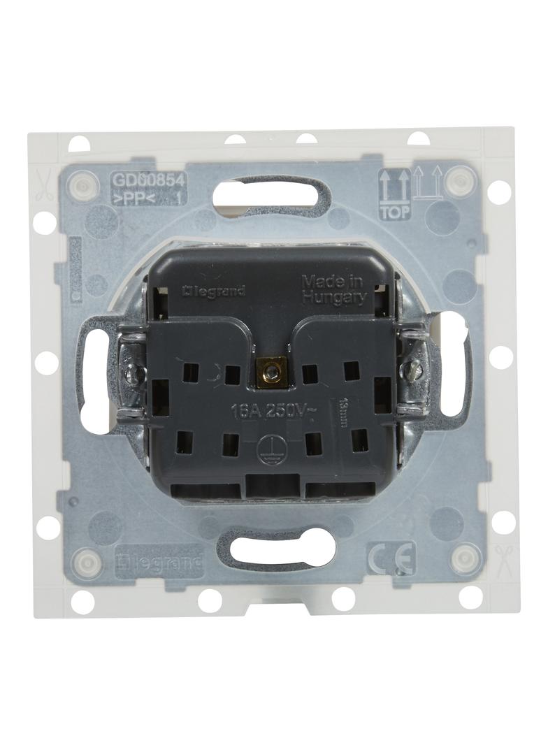 SUNO - Gniazdo 2P+Z IP44 - 16 A - 250 V~ - zaciski automatyczne - z przesłoną, Biały, Legrand