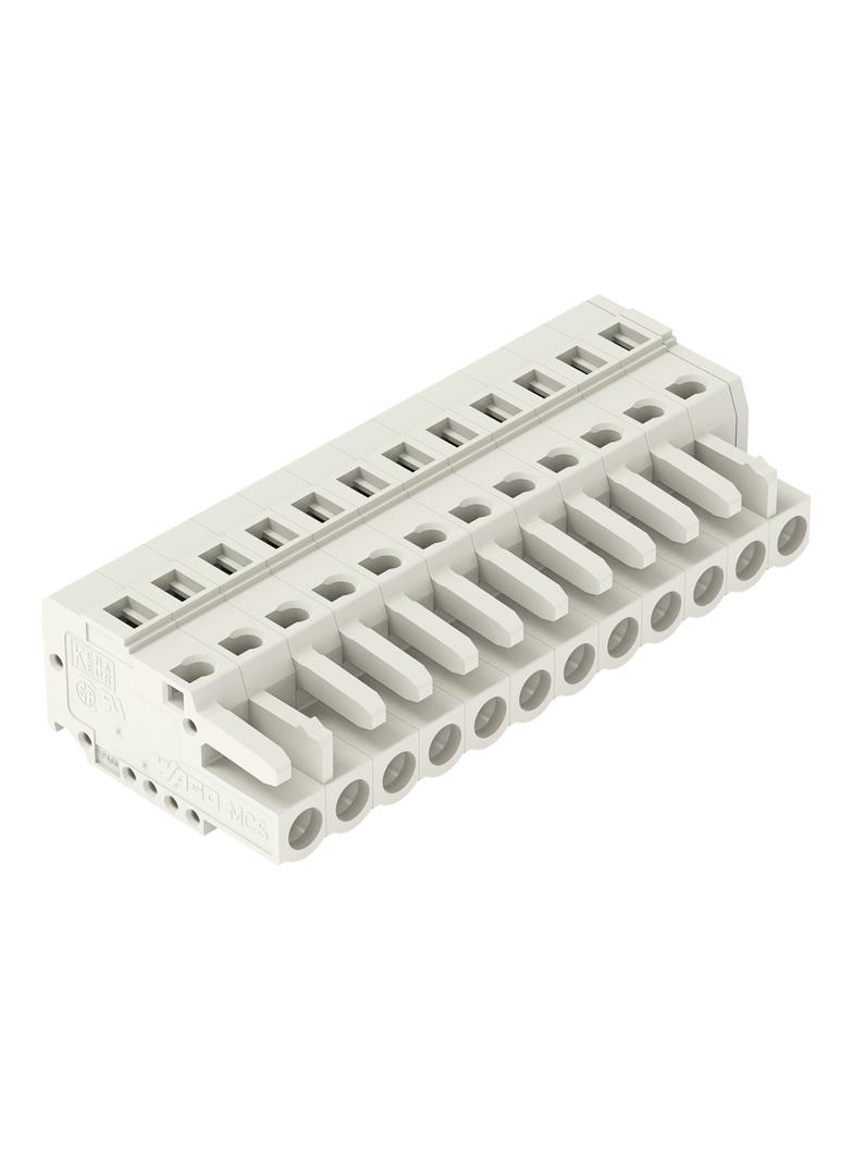 Gniazdo MCS‑MIDI Classic 12‑biegunowe jasnoszare raster 5mm 721‑112/026‑000 /25szt./ WAGO
