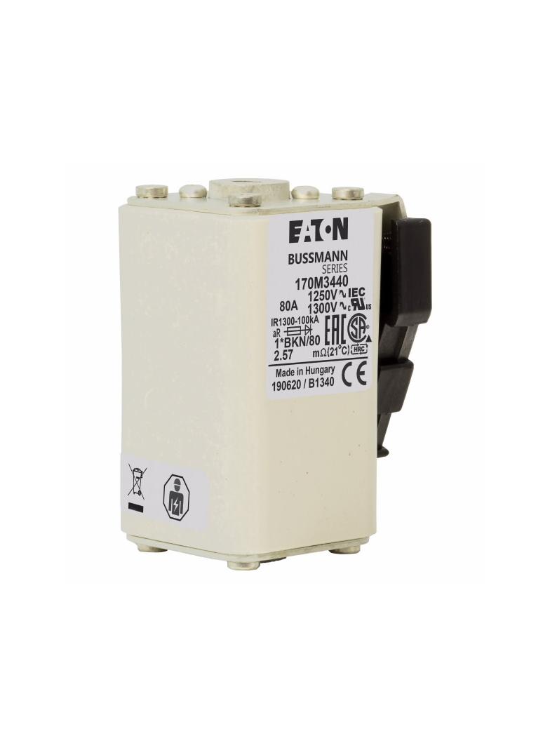 FUSE 80A 1250V 1*BKN/80 AR CU Wkładka szybka 80A AC 1250V rozmiar 1 45x59x81 mm aR, 170M3440 EATON