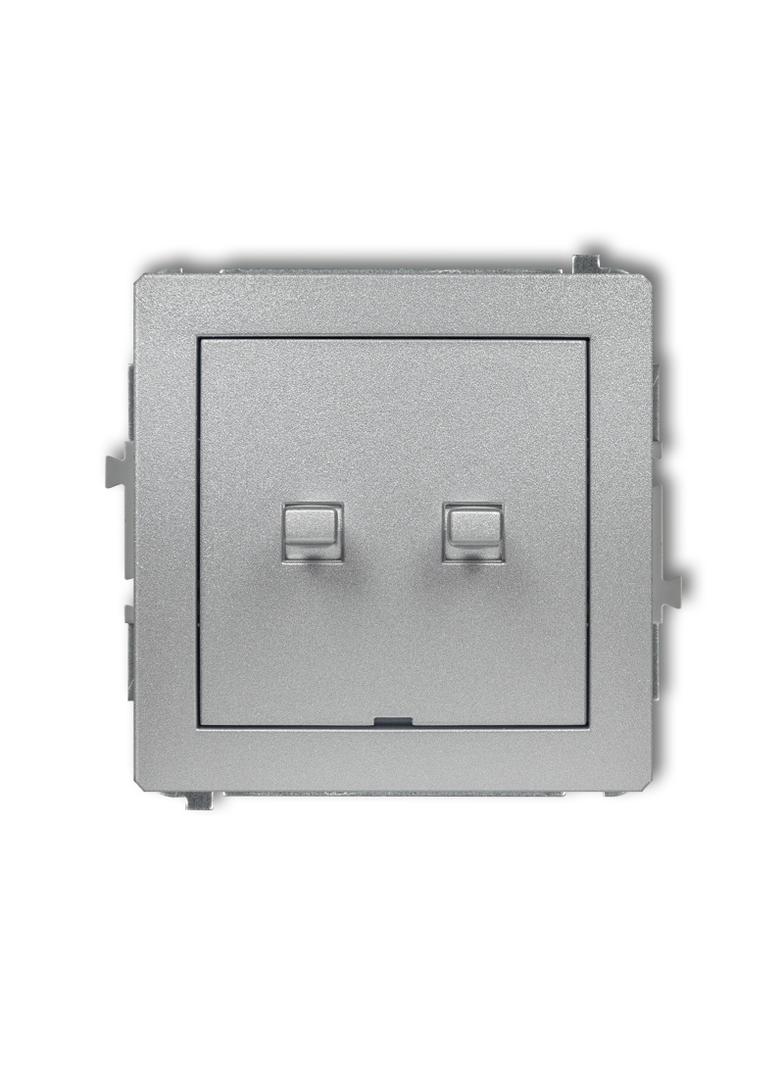 DECO Mechanizm łącznika jednobiegunowego ze schodowym w stylu amerykańskim (dwa klawisze bez piktogr