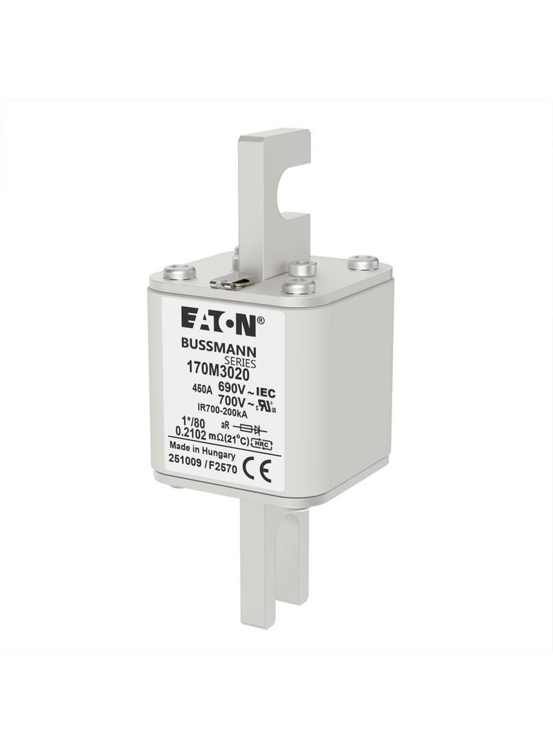 450A 690V 1*/80 aR INDICATOR FUSE Wkładka szybka 450A AC 690V compact DIN 1 45x45x104 mm, 170M3020 E