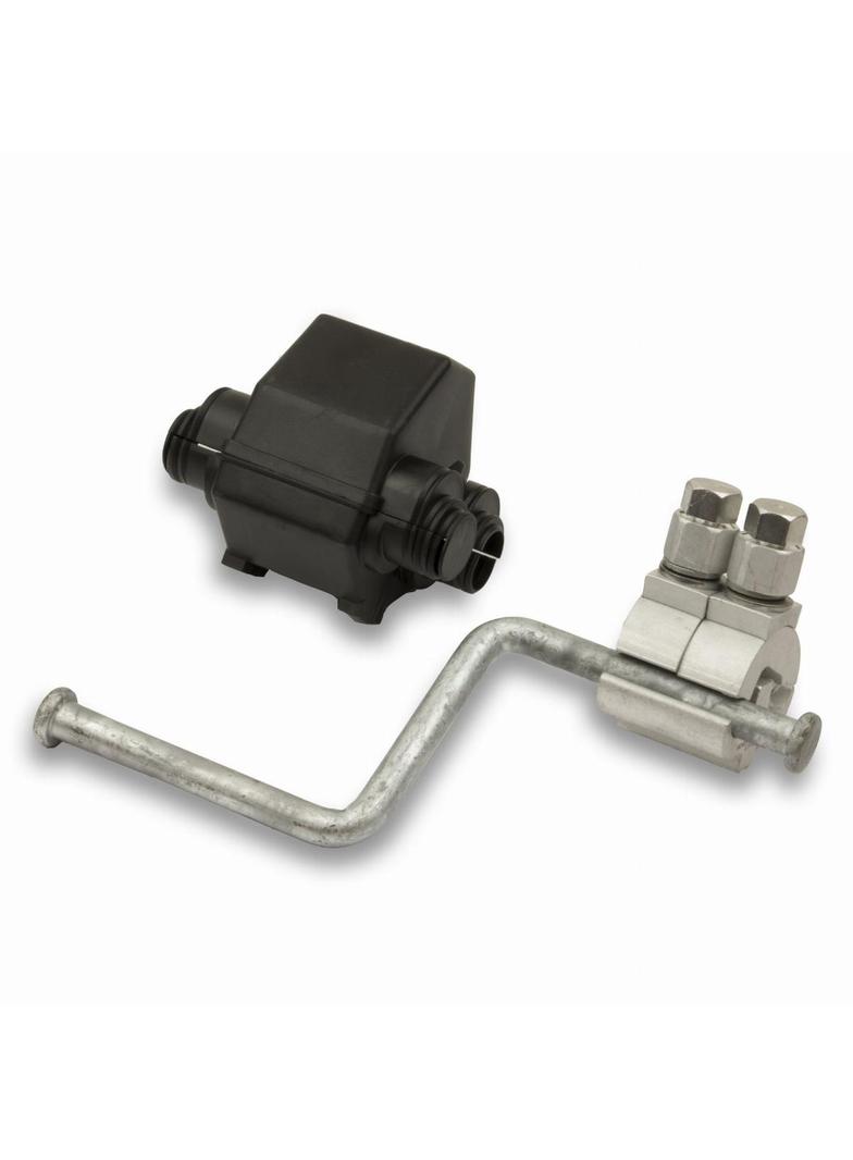 Zacisk z rożkiem i osłoną SP16 do zakładania uziemień