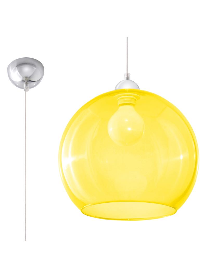Sollux Lampa wisząca BALL żółta SL.0252