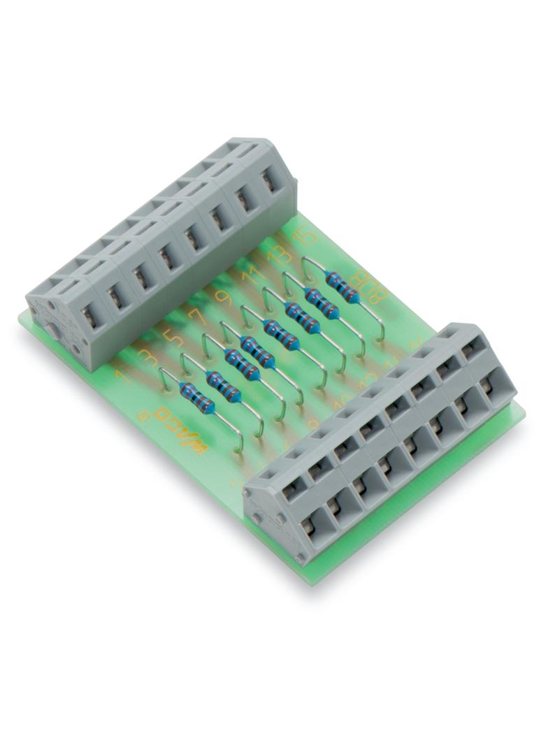 otwarta bramka z 8 rezystorami 2K7 0,6 W WAGO