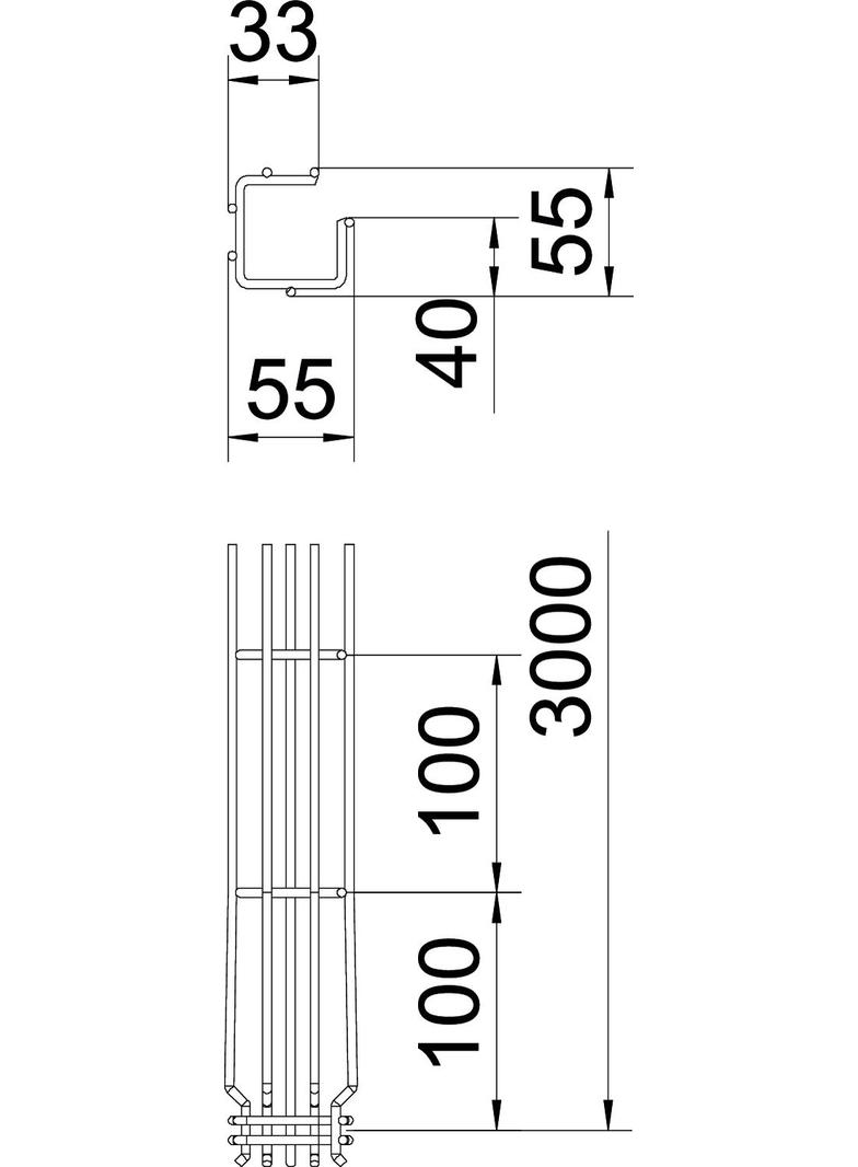 GRM 50 50FT korytko G 55X55MM/3m