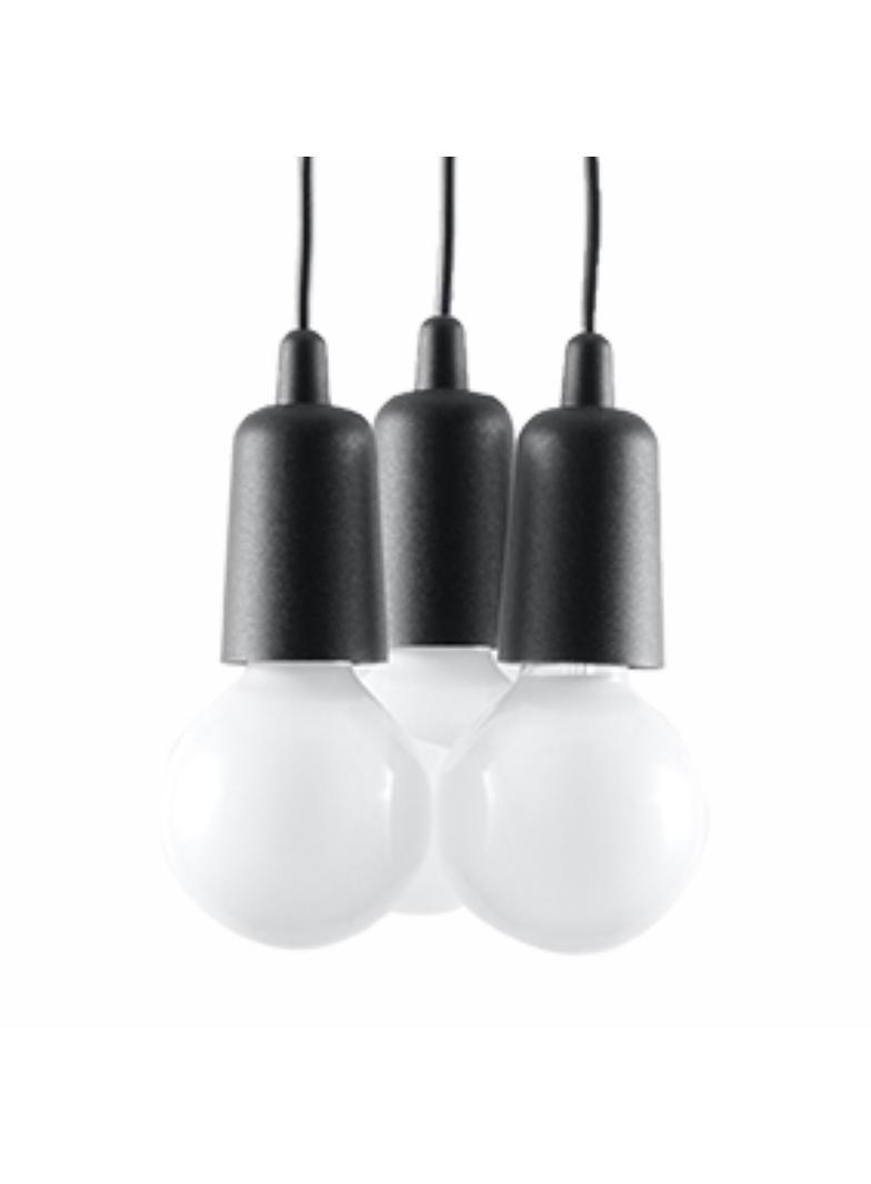 Sollux Lampa wisząca DIEGO 3 czarna SL.0573