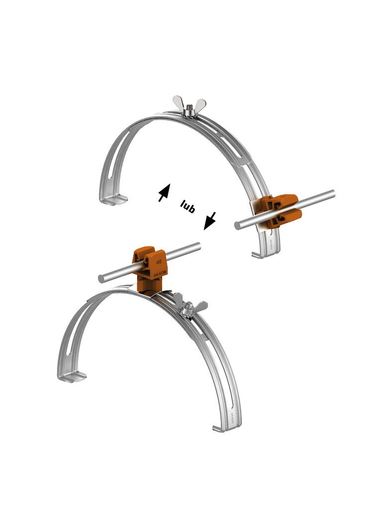 AN-15P/OH/-N Uchwyt gąsior.rozsuw.Z-zatrz. H=3,5cm /OH/ brązowy