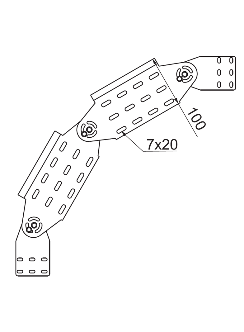 LLJ300H100 Łuk przegubowy 1,0 mm