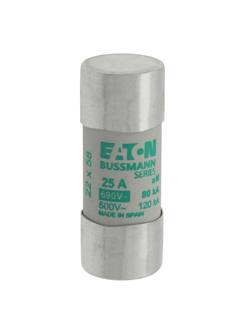 CYLINDRICAL FUSE 22 x 58 25A AM 690V AC Wkładka cylindryczna 22 x 58mm 25A AM 690V AC C22M25 EATON