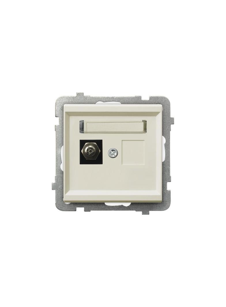 SONATA Gniazdo ekwipotencjalne pojedyncze - kolor ecru