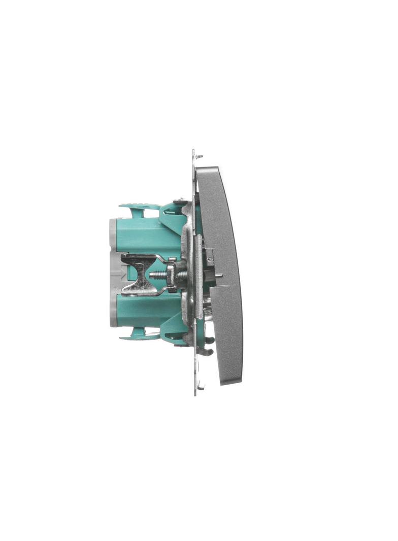 Simon Basic Przycisk światło 10A szybkozłączka satynowy