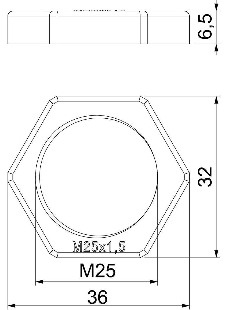 PRZECIWNAKRĘTKI M25X1,5 SR.SZ.