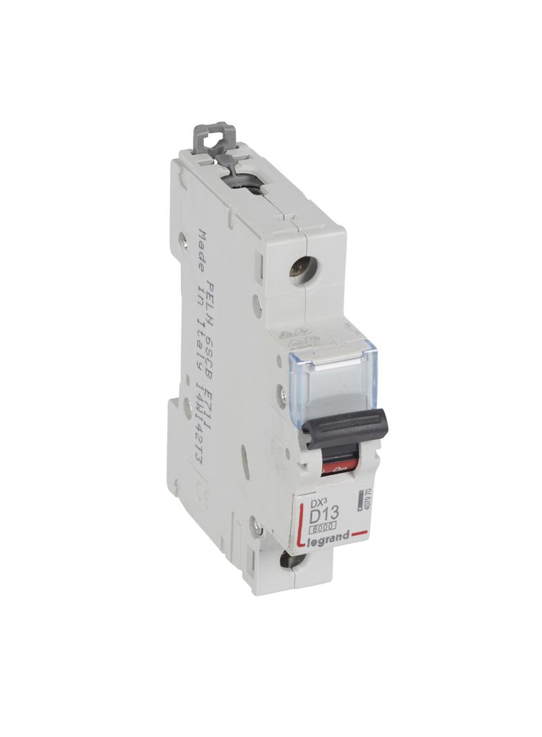 WYŁĄCZNIK NADPRĄDOWY S 301 1P D 13A 6000A SERII DX3, Legrand