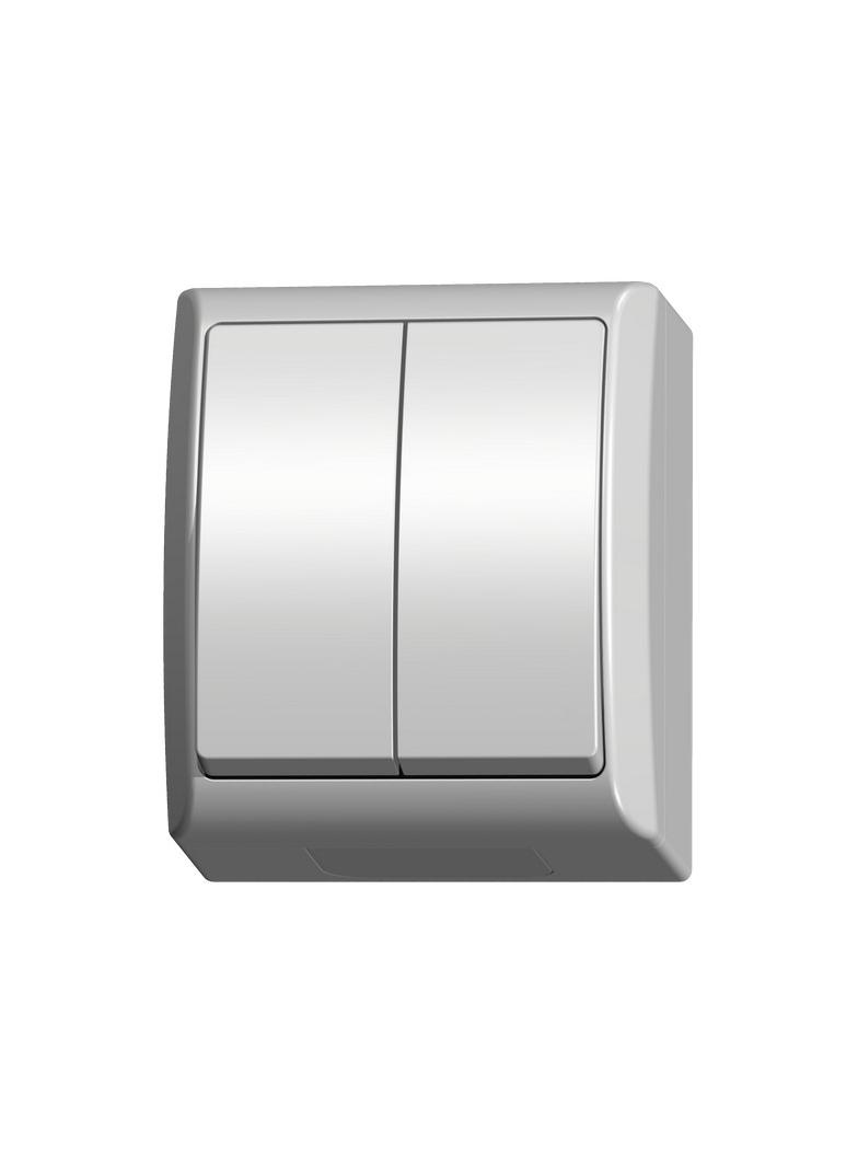 FALA Łącznik dwugrupowy świecznikowy - kolor biały