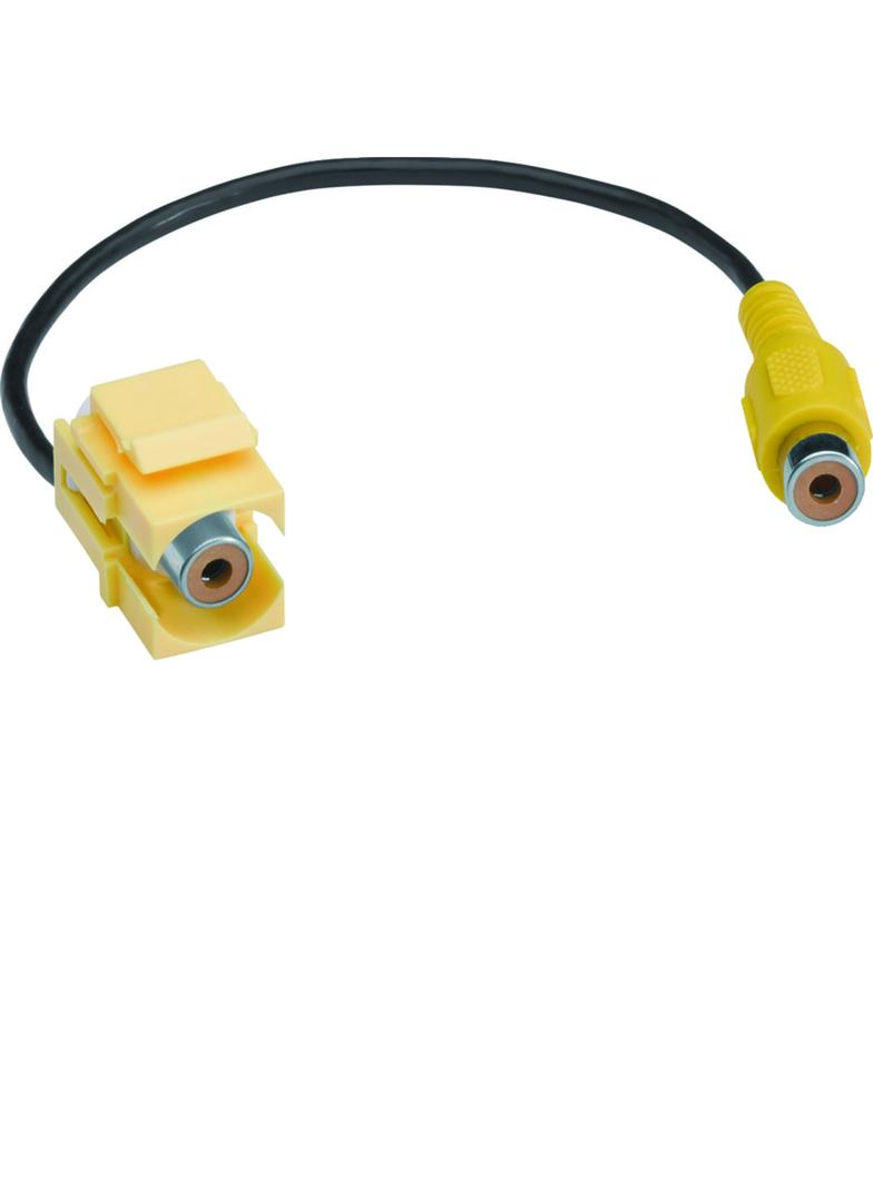 tehalit.WA Moduł keystone RCA Gn-Gn 0,2m żółty hfr GMKRCAGE HAGER